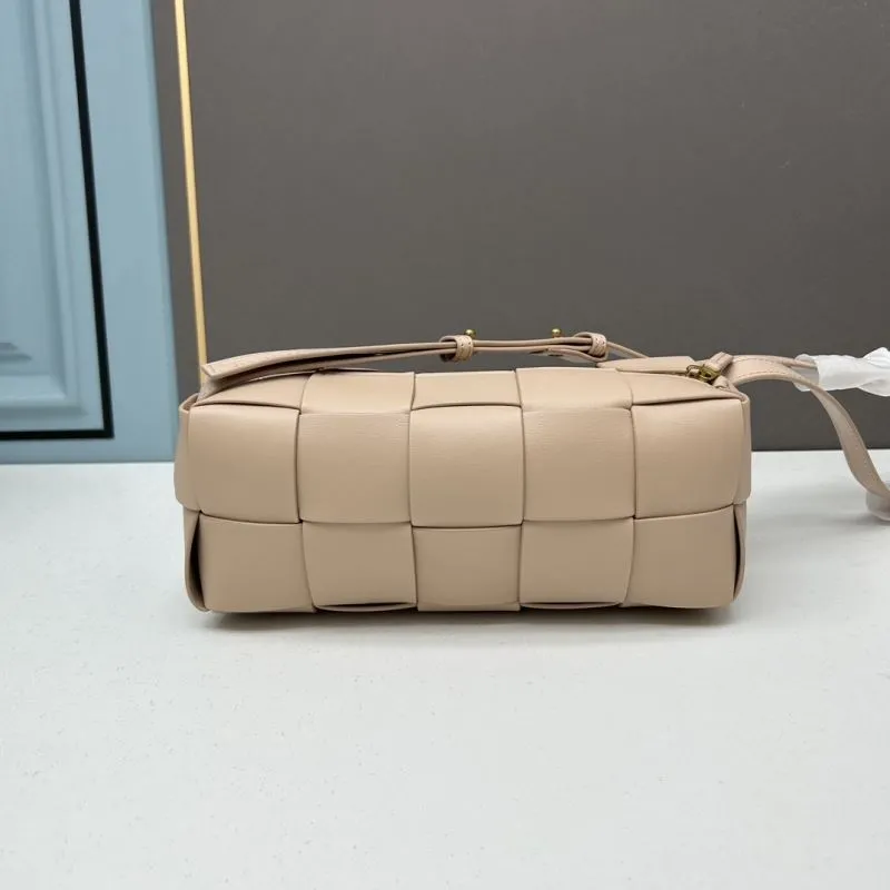 BV Beige Woven Satchel Bag 24cm 3031 - Image 3