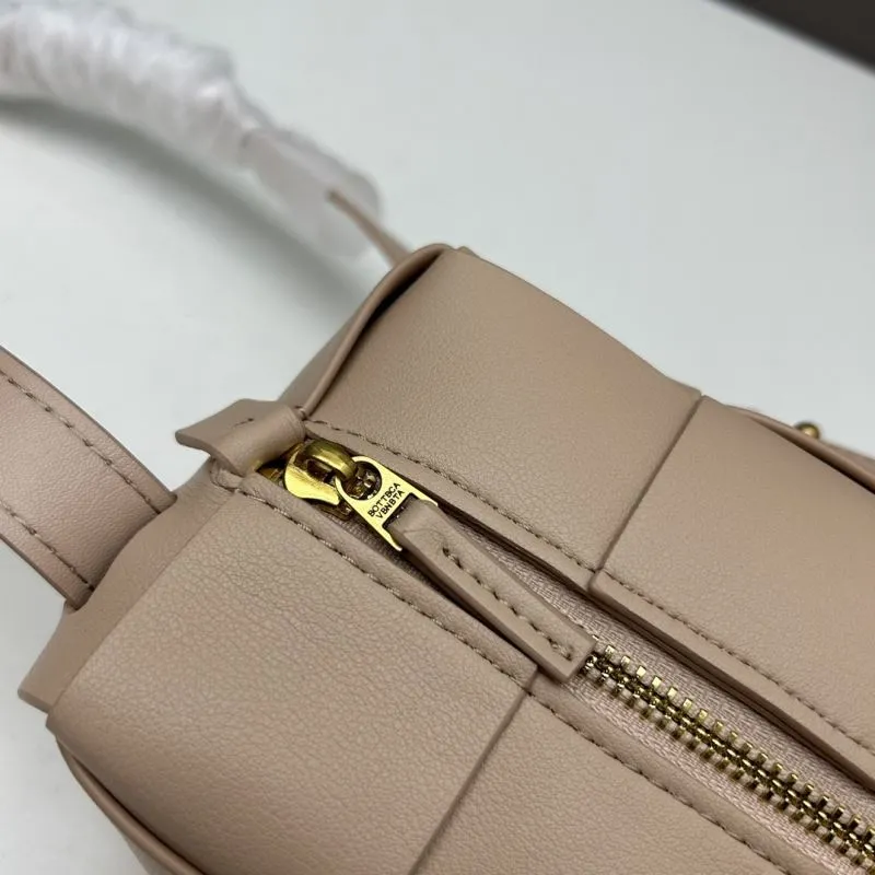 BV Beige Woven Satchel Bag 24cm 3031 - Image 6