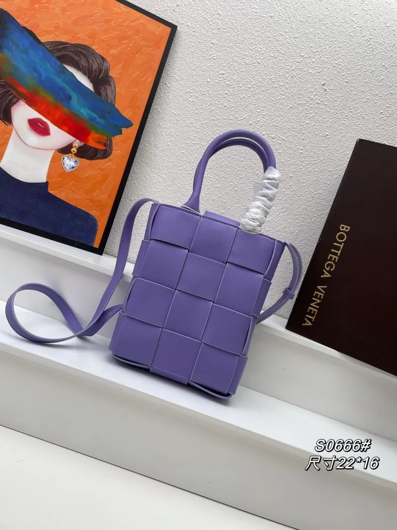 Bottega Veneta Purple Satchel Bag S0666