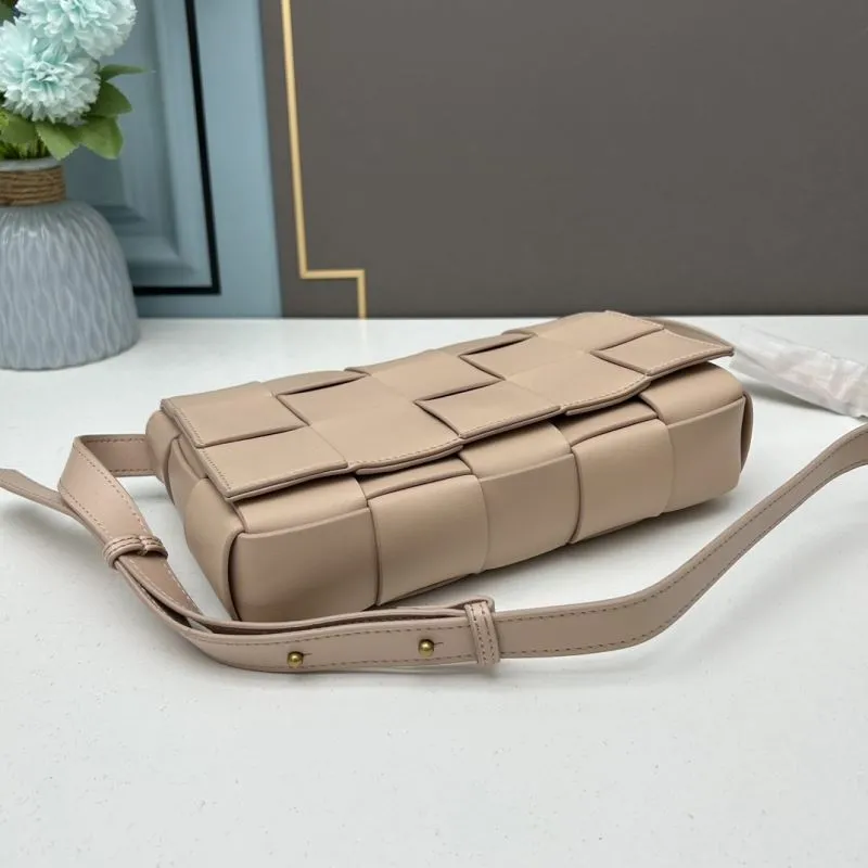 BV Beige Woven Satchel Bag 481 - Image 5