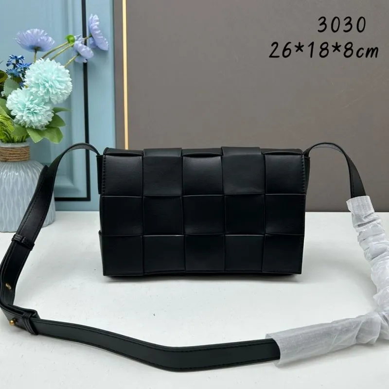 Alternative view of BV Black Leather Satchel Bag Model 3030