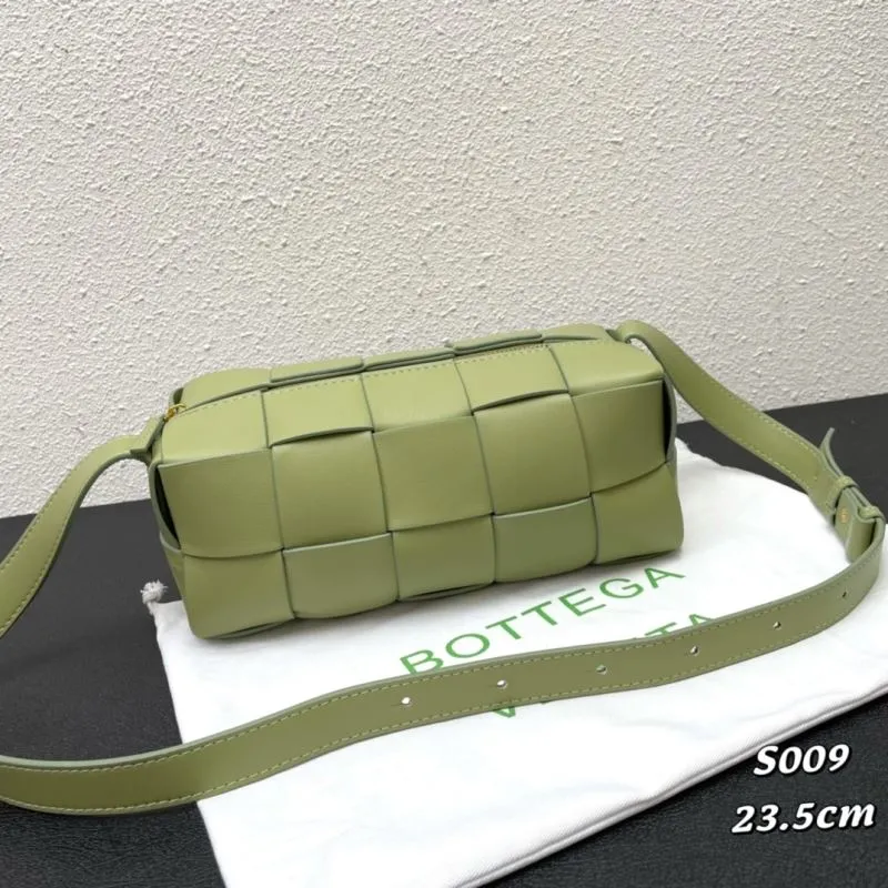 Alternative view of Bottega Veneta Light Green Woven Crossbody Bag S009