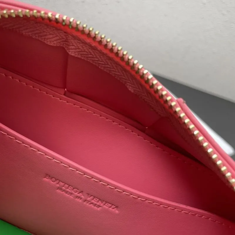 Bottega Veneta Pink Woven Satchel Bag S009 23.5cm - Image 9