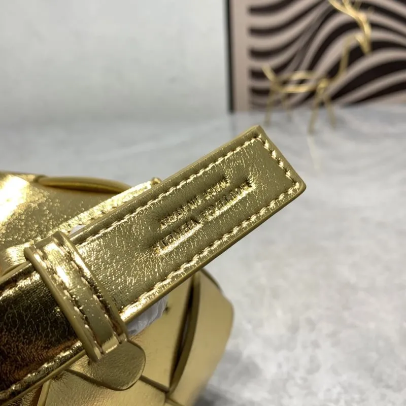 Bottega Veneta Gold Satchel Bag 5955 - Image 4