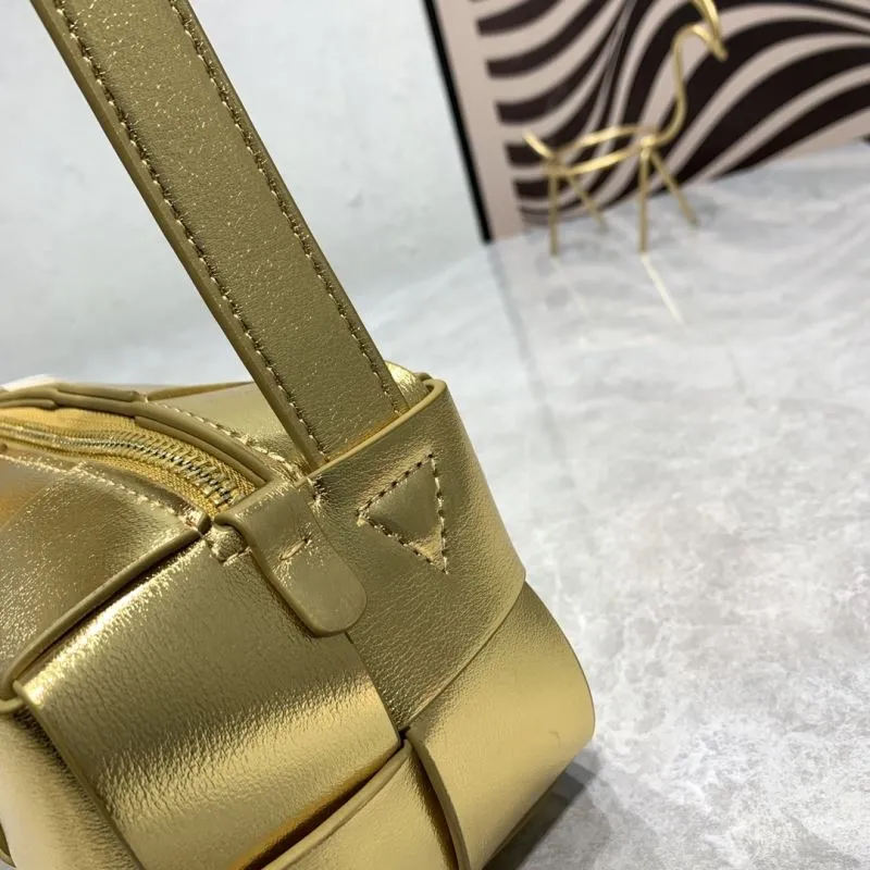 Bottega Veneta Gold Satchel Bag 5955 - Image 6