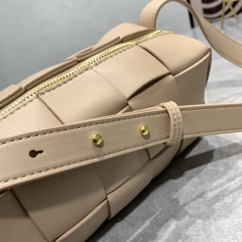 Bottega Veneta 5955 Beige Leather Satchel Bag - Image 5