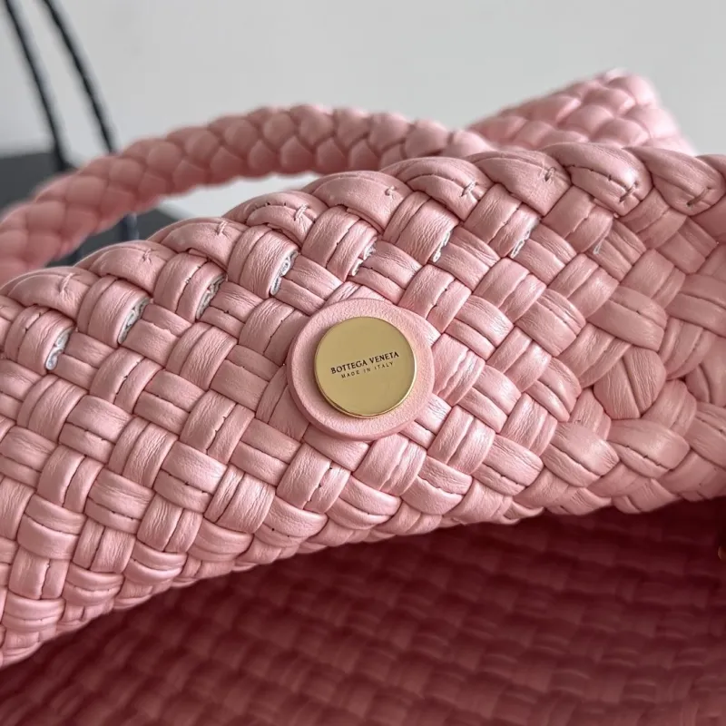 Bottega Veneta Pink Woven Top Handle Bag BV-16 - Image 6
