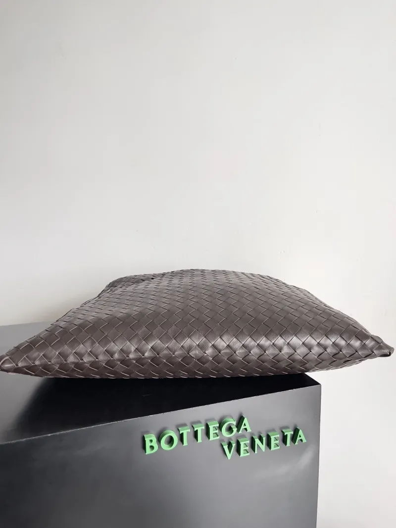 Bottega Veneta Dark Brown Woven Top Handle Bag - Image 5