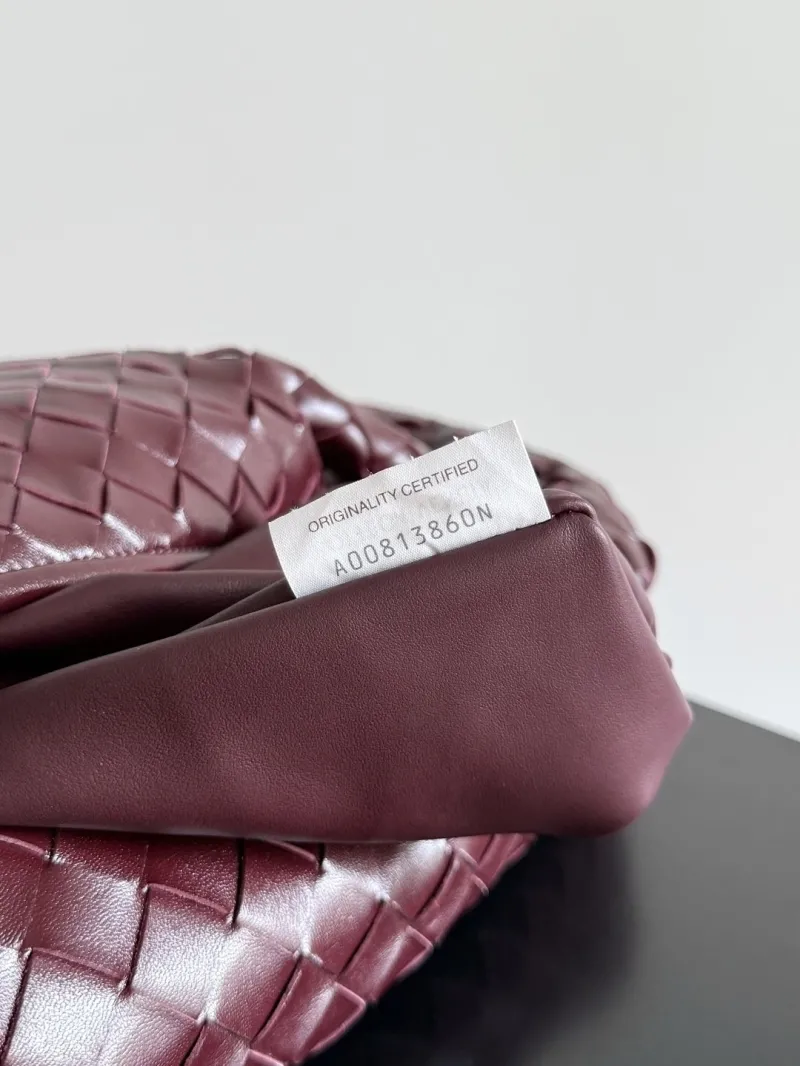 Bottega Veneta Burgundy Woven Top Handle Bag - Image 7