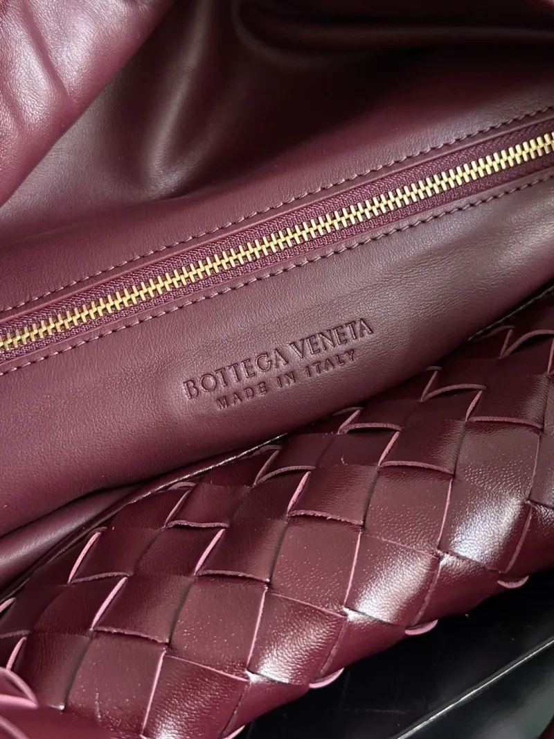 Bottega Veneta Burgundy Woven Top Handle Bag - Image 8