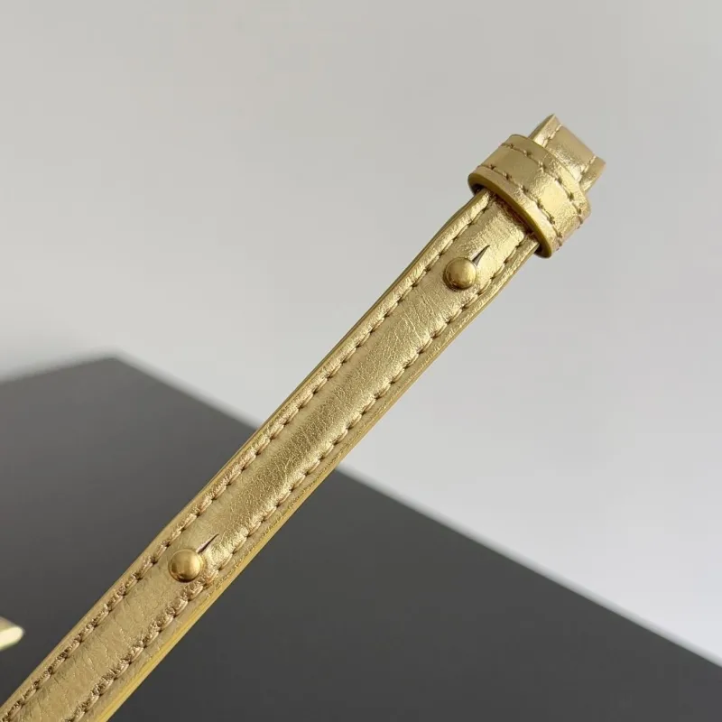 Bottega Veneta Gold Top Handle Crossbody Bag - Image 6