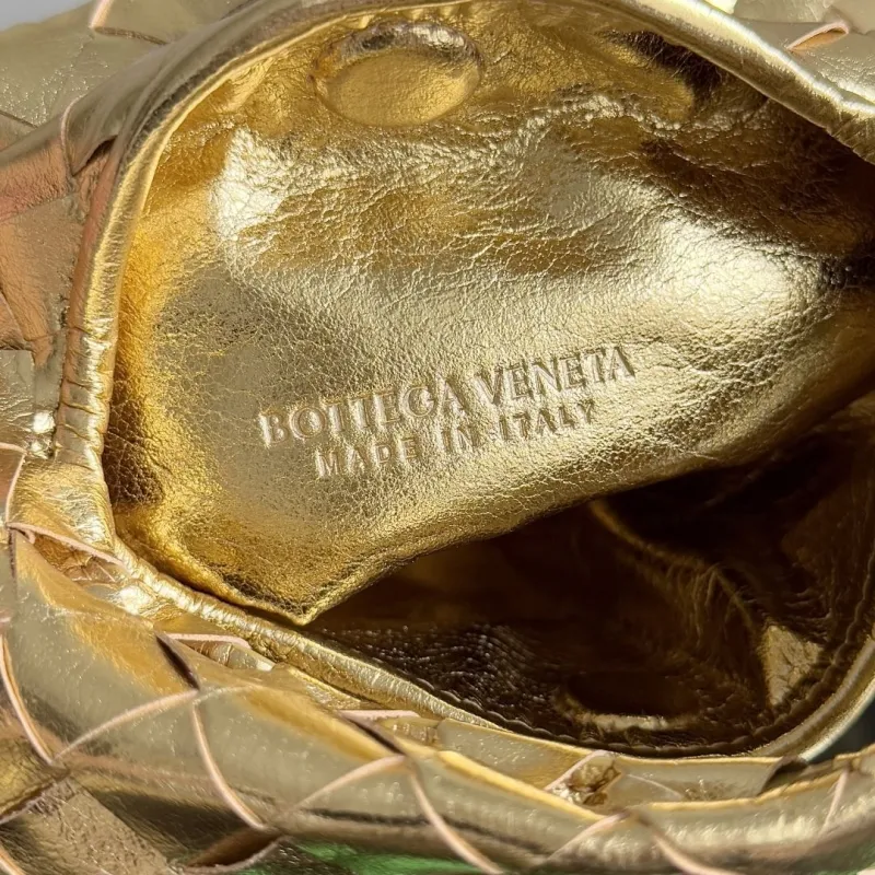 Bottega Veneta Gold Top Handle Crossbody Bag - Image 7