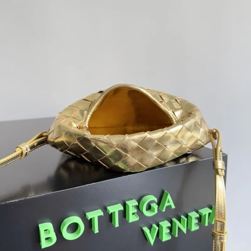 Bottega Veneta Gold Top Handle Crossbody Bag - Image 9