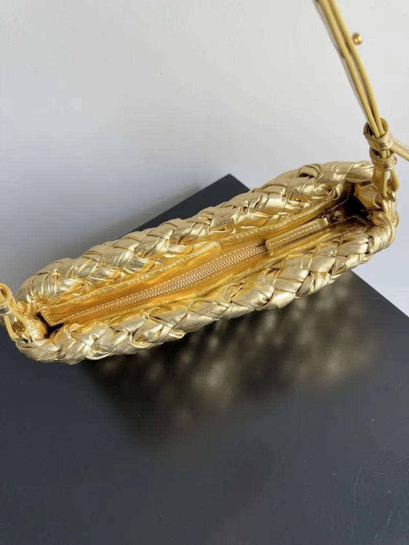 Bottega Veneta Gold Woven Top Handle Bag 82 - Image 6