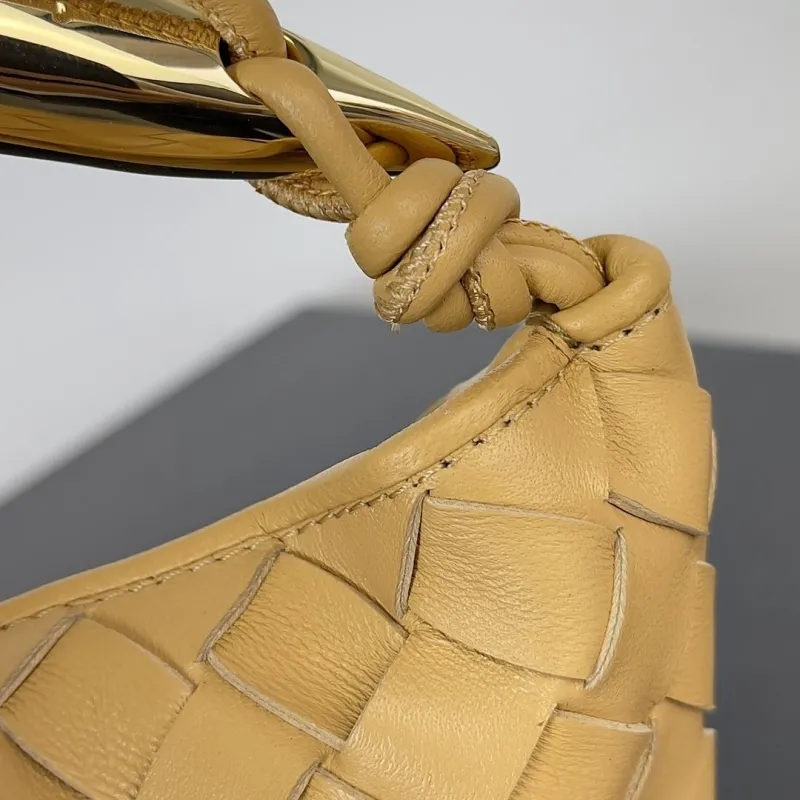 Bottega Veneta Yellow Woven Mini Top Handle Crossbody Bag - Image 5
