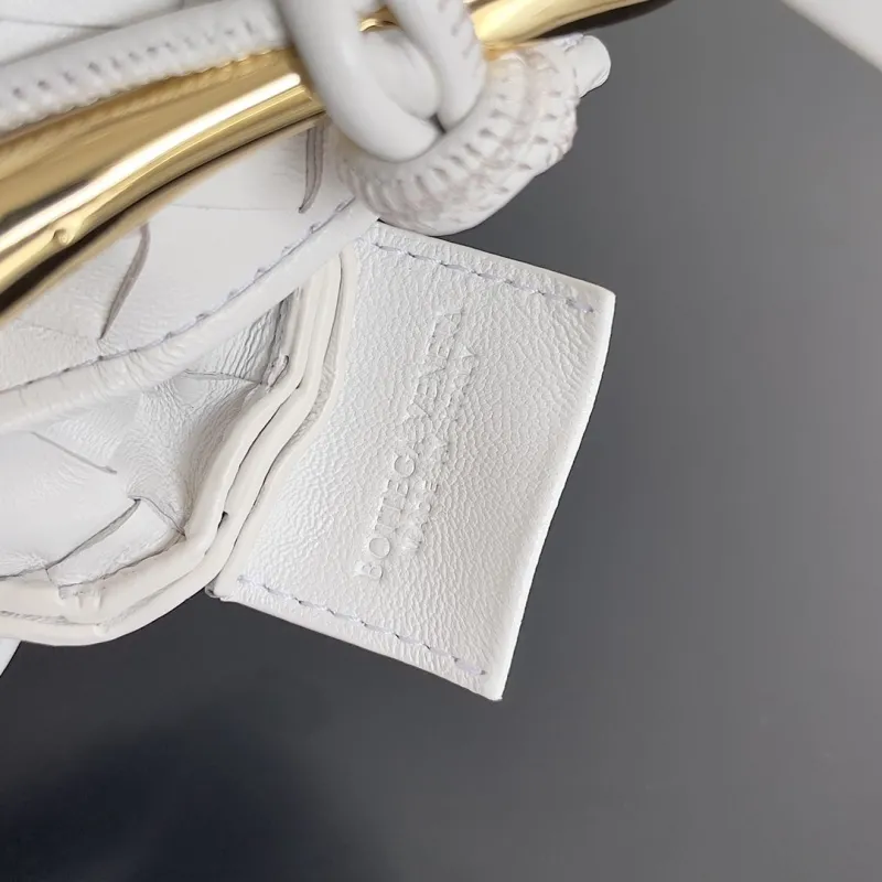 Bottega Veneta White Mini Woven Crossbody Bag - Image 8