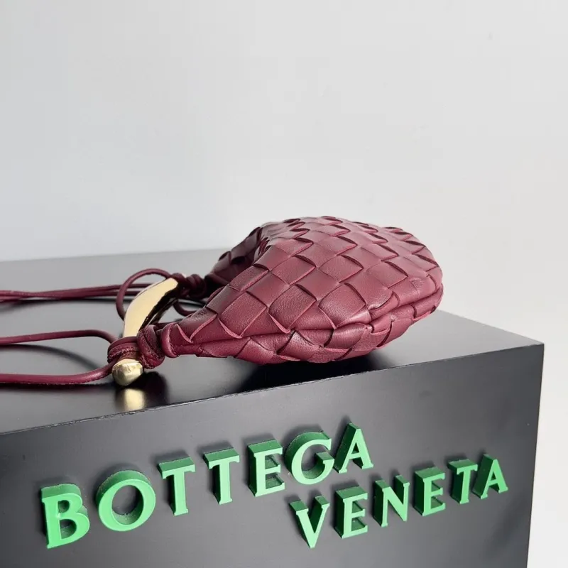 Alternative view of Bottega Veneta Burgundy Woven Mini Top Handle Bag