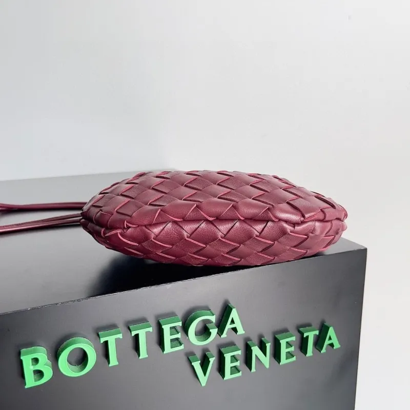 Bottega Veneta Burgundy Woven Mini Top Handle Bag - Image 3