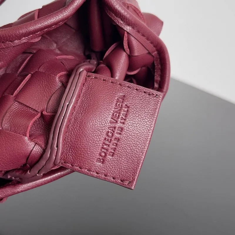Bottega Veneta Burgundy Woven Mini Top Handle Bag - Image 9