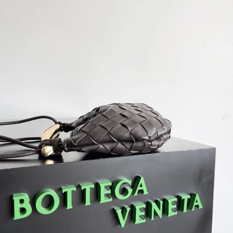 Alternative view of Bottega Veneta Dark Brown Woven Mini Crossbody Bag 88