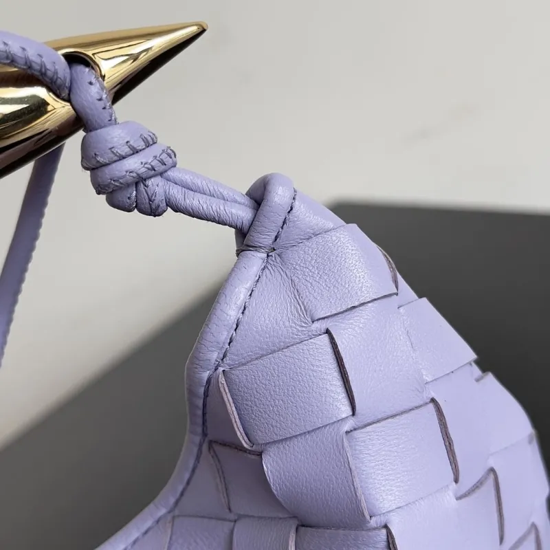 Bottega Veneta Lavender Mini Woven Hobo Bag - Image 3