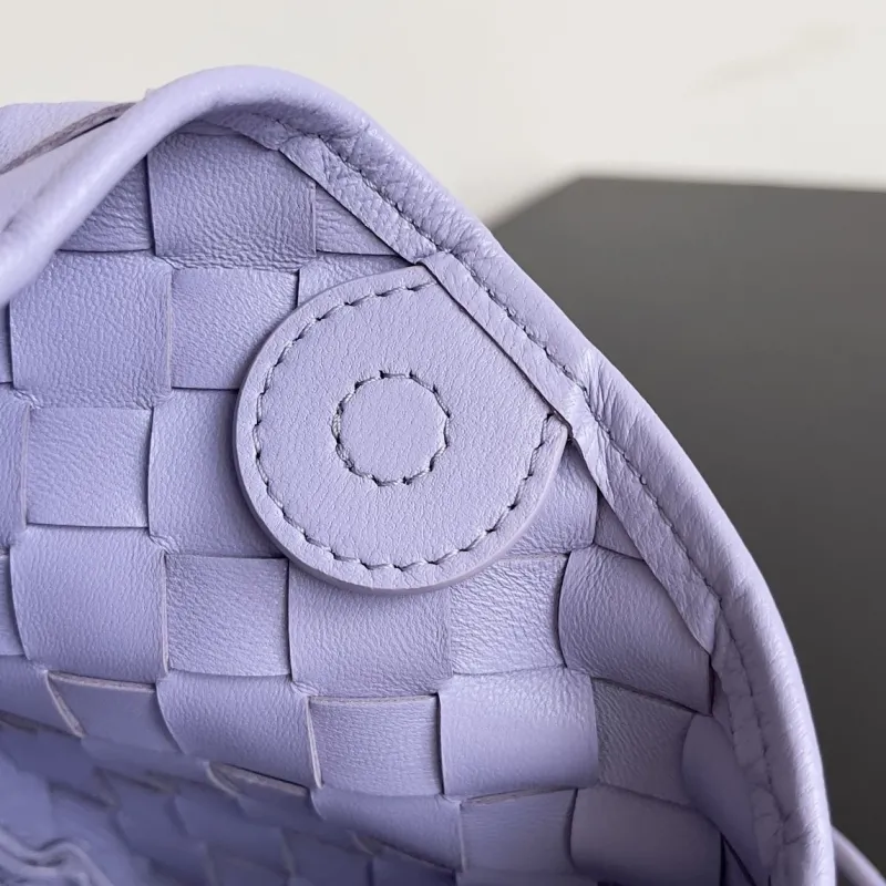 Bottega Veneta Lavender Mini Woven Hobo Bag - Image 8