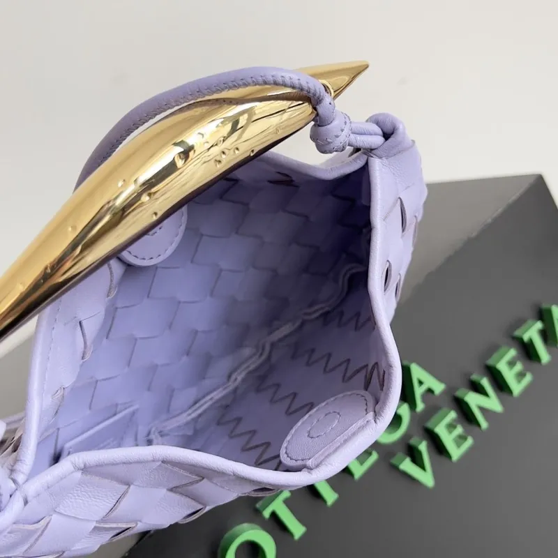 Bottega Veneta Lavender Mini Woven Hobo Bag - Image 9