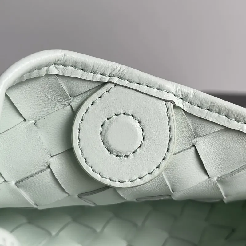 Bottega Veneta Light Mint Woven Mini Hobo Crossbody Bag - Image 8