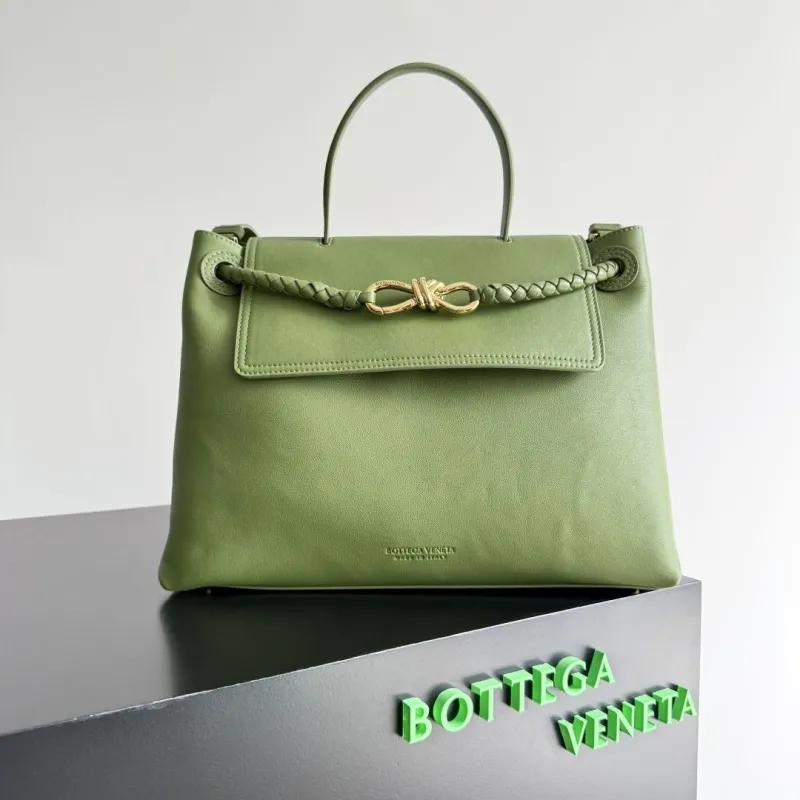 Bottega Veneta Green Top Handle Crossbody Bag 121
