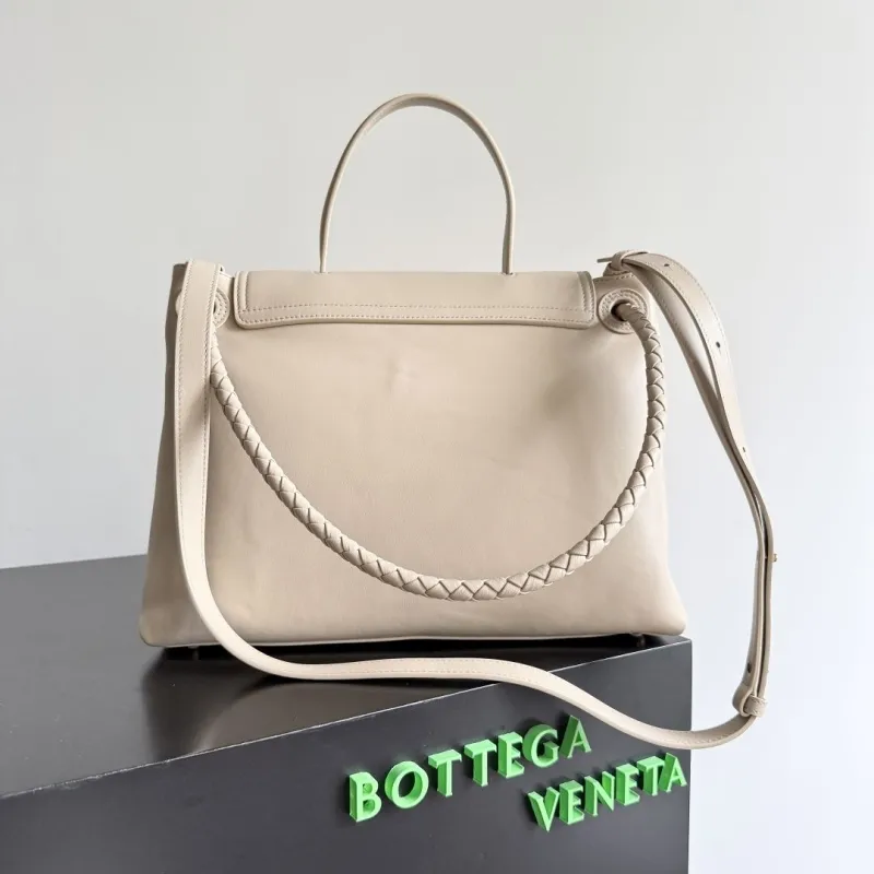 Alternative view of Bottega Veneta Beige Top Handle Leather Bag