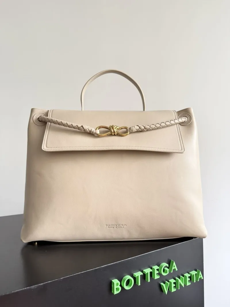 Bottega Veneta Beige Top Handle Shoulder Bag