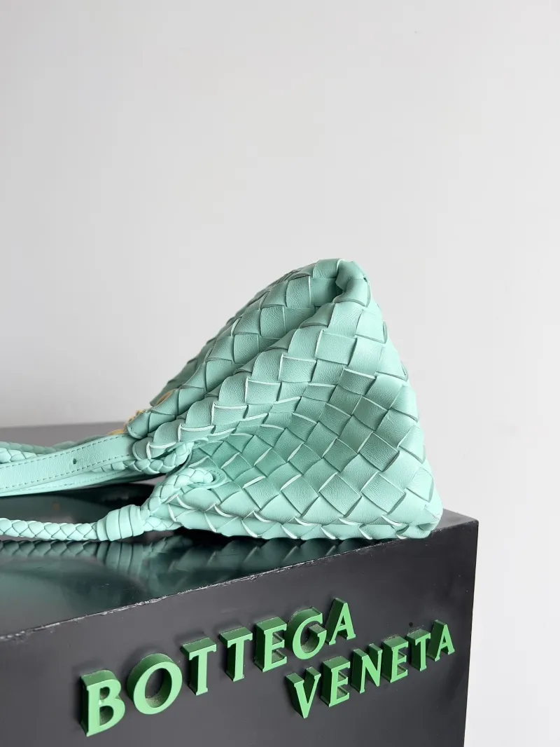 Alternative view of Bottega Veneta Mint Green Woven Top Handle Bag 129