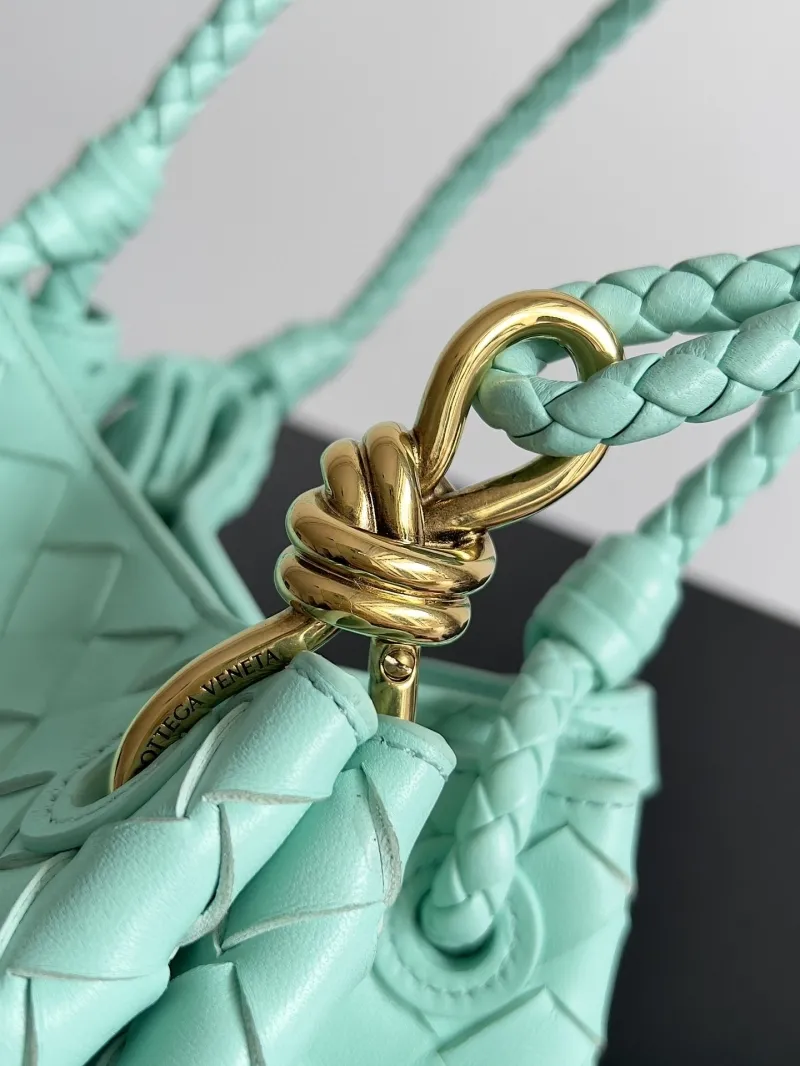 Bottega Veneta Mint Green Woven Top Handle Bag 129 - Image 4