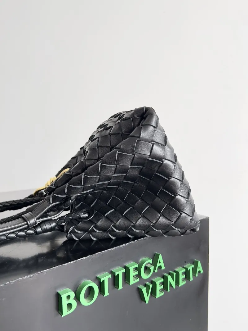 Alternative view of Bottega Veneta Black Woven Top Handle Bag