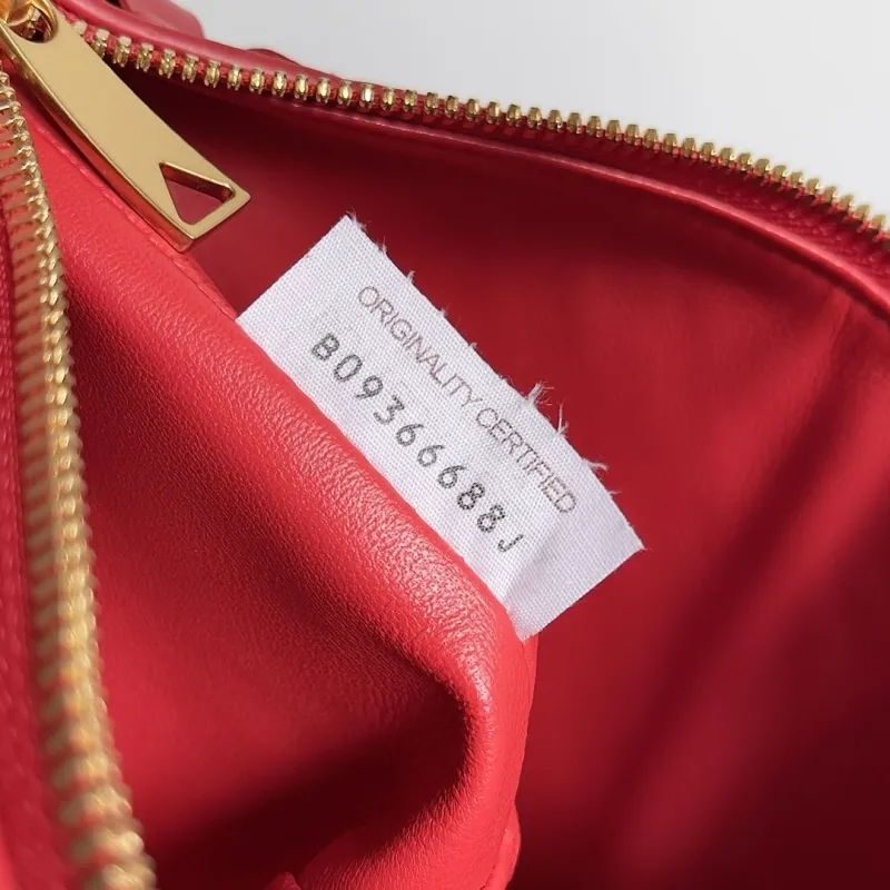 Bottega Veneta Red Woven Top Handle Bag 144 - Image 7