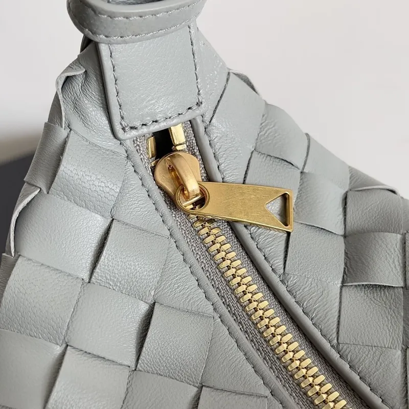 Bottega Veneta Light Gray Intrecciato Top Handle Bag 147 - Image 6