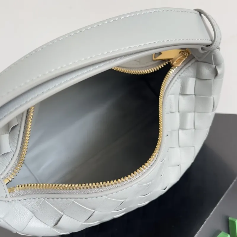 Bottega Veneta Light Gray Intrecciato Top Handle Bag 147 - Image 9