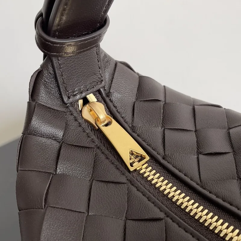Bottega Veneta Brown Woven Leather Top Handle Bag 148 - Image 5