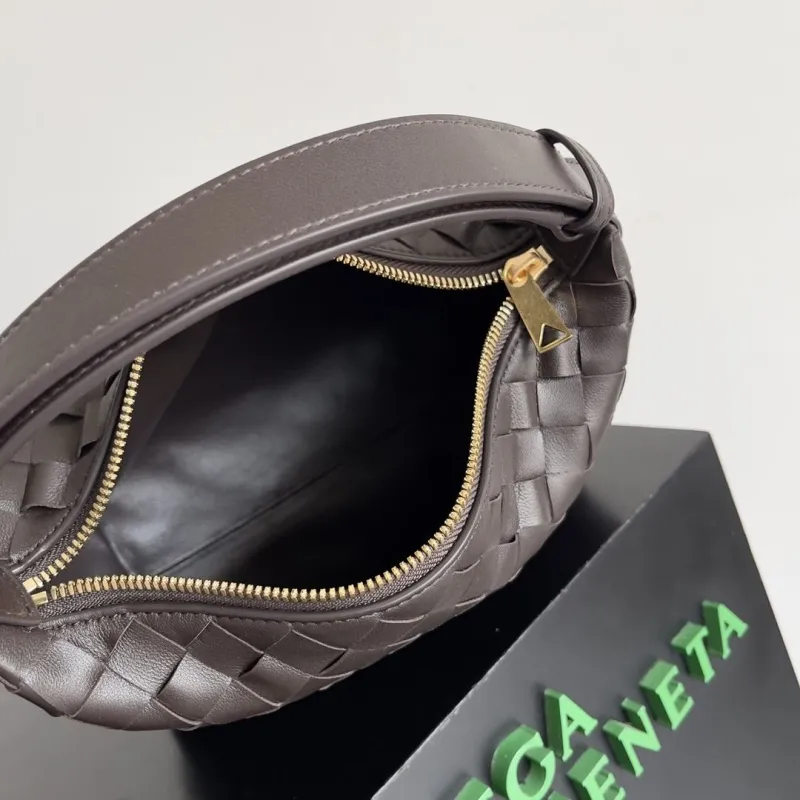 Bottega Veneta Brown Woven Leather Top Handle Bag 148 - Image 9