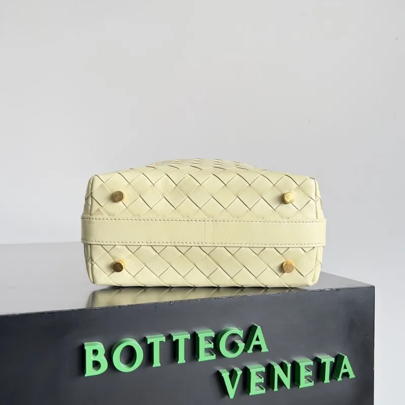 Bottega Veneta Pale Yellow Top Handle Bag - Image 3