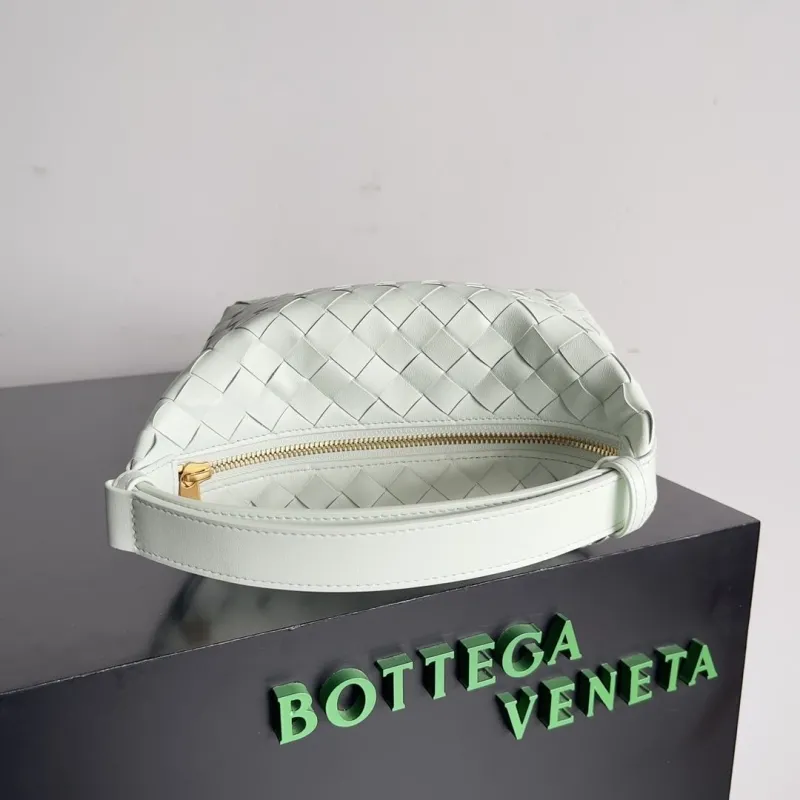Bottega Veneta Light Mint Intreccio Top Handle Bag - Image 4