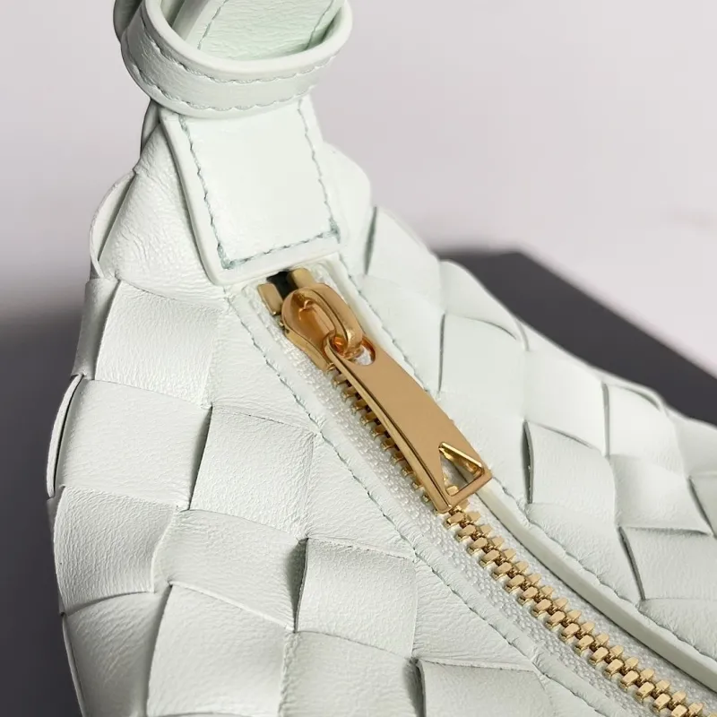 Bottega Veneta Light Mint Intreccio Top Handle Bag - Image 6