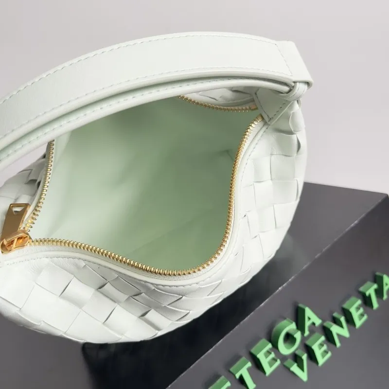 Bottega Veneta Light Mint Intreccio Top Handle Bag - Image 9