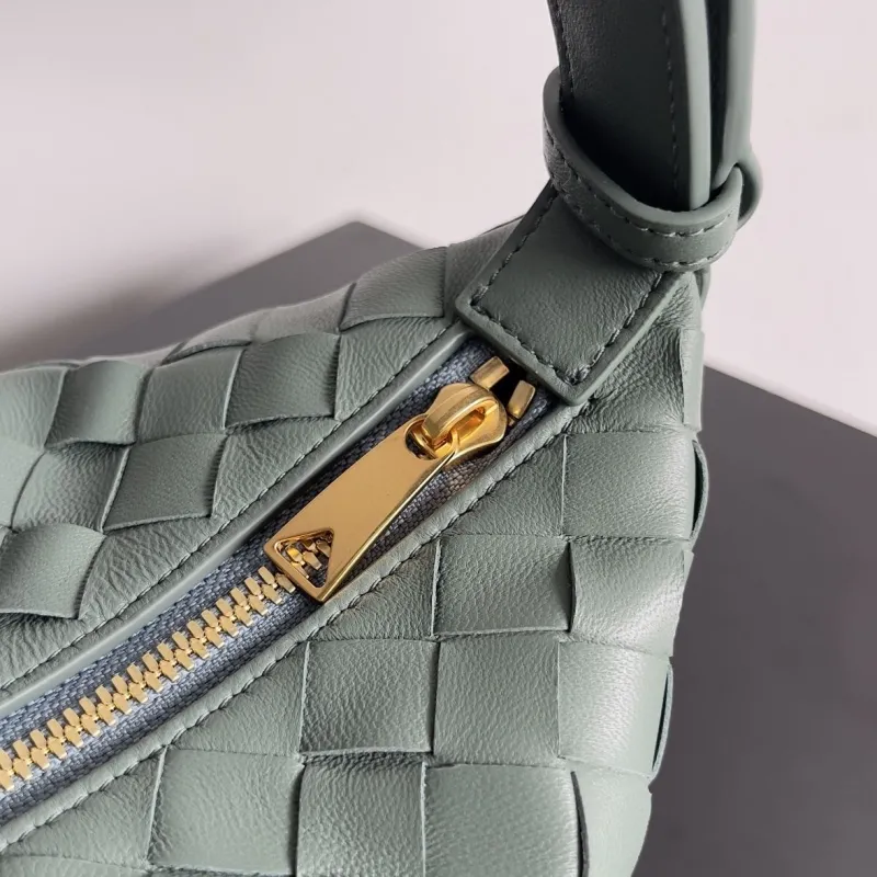 Bottega Veneta Intreccio Woven Top Handle Bag Sage Green 157 - Image 6