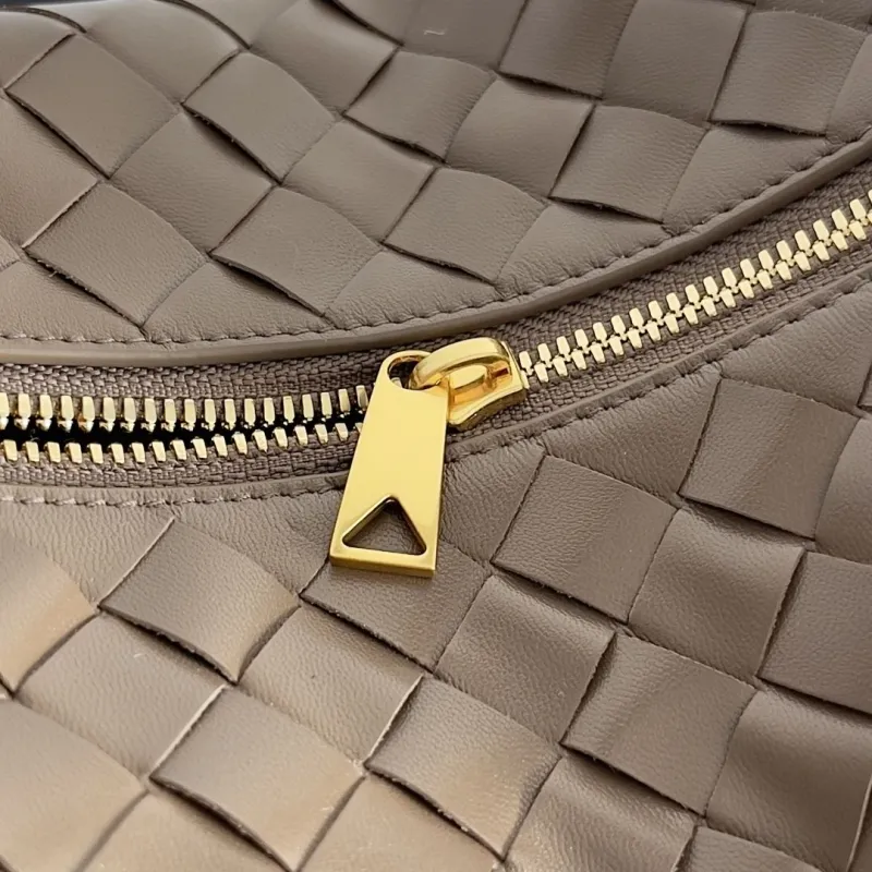 Bottega Veneta Taupe Intrecciato Top Handle Bag 159 - Image 5