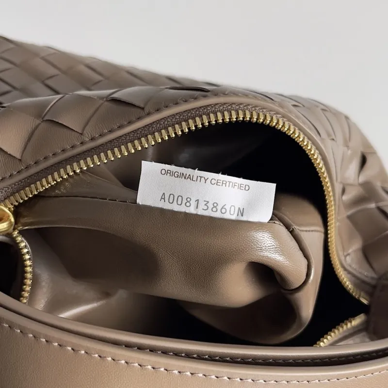 Bottega Veneta Taupe Intrecciato Top Handle Bag 159 - Image 8