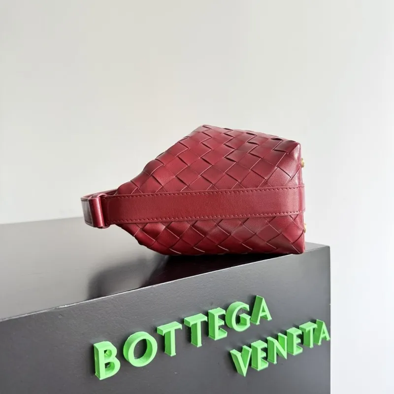 Alternative view of Bottega Veneta Burgundy Top Handle Bag 164