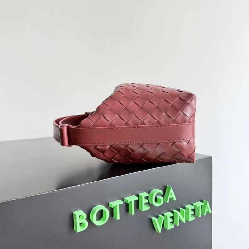 Alternative view of Bottega Veneta Burgundy Top Handle Bag 165