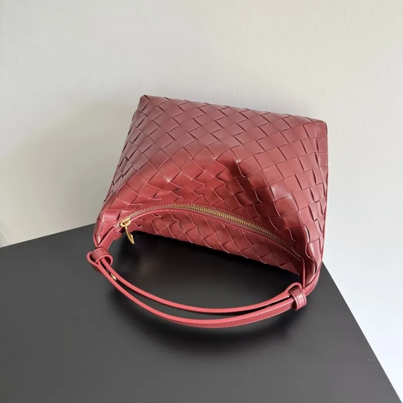 Bottega Veneta Burgundy Top Handle Bag 165 - Image 6