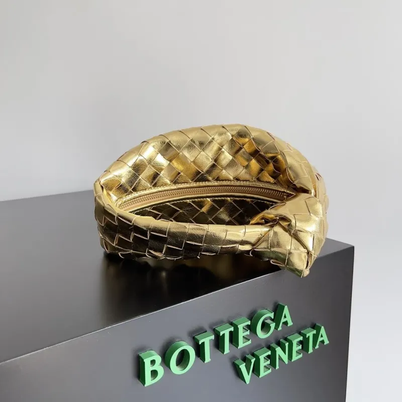 Bottega Veneta Gold Woven Mini Top Handle Bag - Image 3